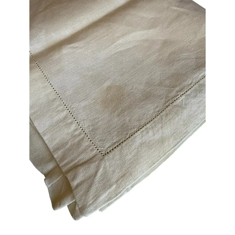 Vintage linen hemstitch